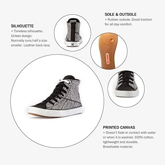 🆕 BLANX" MONICA BERGNA LEAF HIGH-TOP XY // MULTICOLOR - Picture 2 of 5